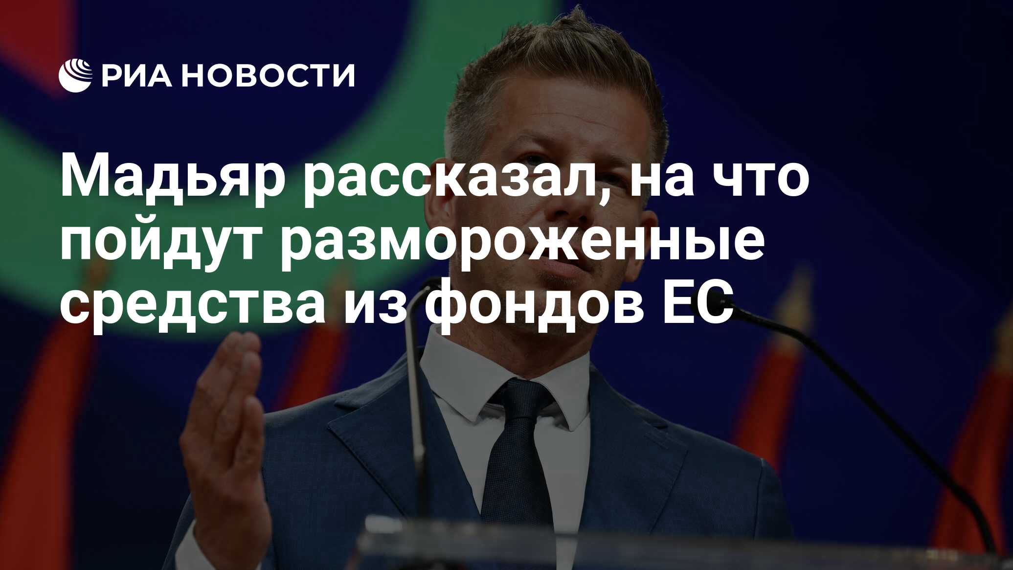 Мадьяр рассказал, на что пойдут размороженные…